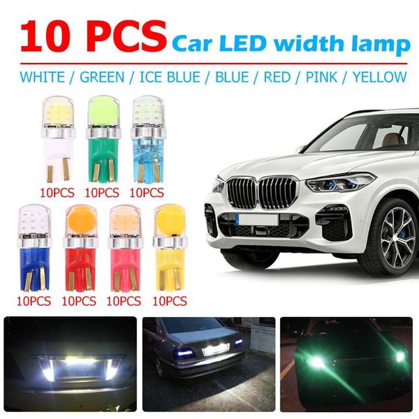 10pcs t10 cob led bulbs car interior light license door parking lamp bulbs 
10pcs t10 cob led bulbs car interior light license door parking lamp bulbs
