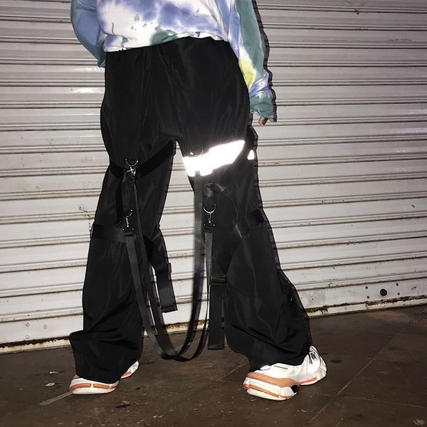 2019 summer brand design 3m reflective ribbon big pocket pants men tactical pants tactical zipper, Black
2019 summer brand design 3m reflective ribbon big pocket pants men tactical pants tactical zipper, Black