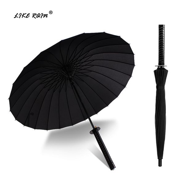 как дождь меч самурая зонтик японский ниндзя, как длинная ручка зонтики дождя мужчины большой ветрозащитный 8 16 24 ребра зонт uby49