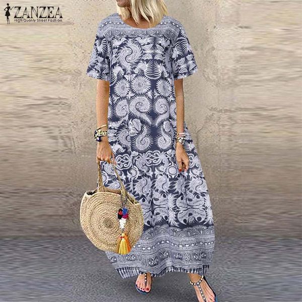 bohemian women summer dress party beach sundress zanzea ladies casual pockets short sleeve maxi vestidos female vintage dress, Black;gray
bohemian women summer dress party beach sundress zanzea ladies casual pockets short sleeve maxi vestidos female vintage dress, Black;gray