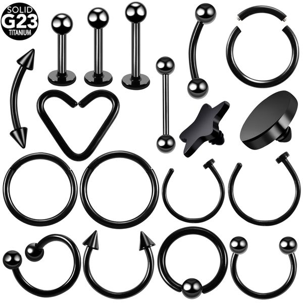 1pc titanium black horseshoe eyebrow tongue labret rings hinged segment nose septum clicker daith heart earrings tragus jewelry, Slivery;golden
1pc titanium black horseshoe eyebrow tongue labret rings hinged segment nose septum clicker daith heart earrings tragus jewelry, Slivery;golden