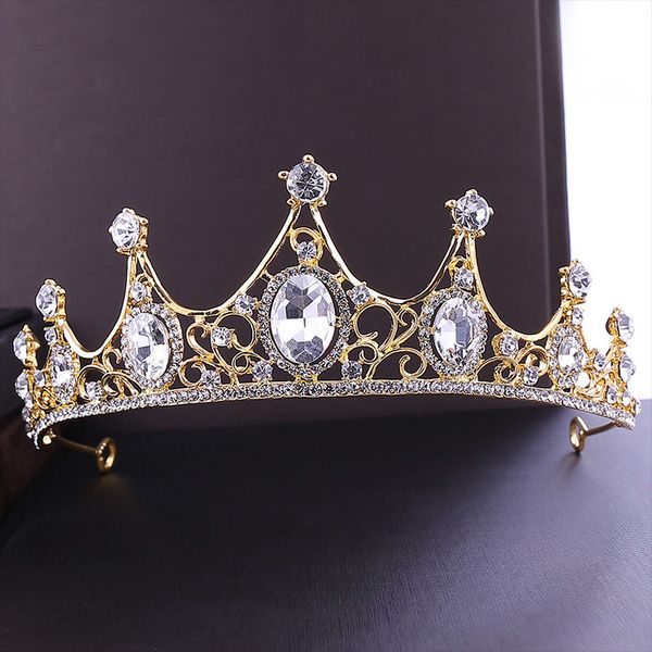 Baroque Gold Crystal Tiaras and Crowns diadema corona Royal Queen Princess Bridal Bride Noiva Girl Wedding Hair Accessories
Baroque Gold Crystal Tiaras and Crowns diadema corona Royal Queen Princess Bridal Bride Noiva Girl Wedding Hair Accessories