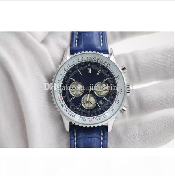 new brand automatic men's wristwatch navitimer ti3 blue dial blue watches leather 1884 fashion male luxury watch shopp, Black;brown
new brand automatic men's wristwatch navitimer ti3 blue dial blue watches leather 1884 fashion male luxury watch shopp, Black;brown
