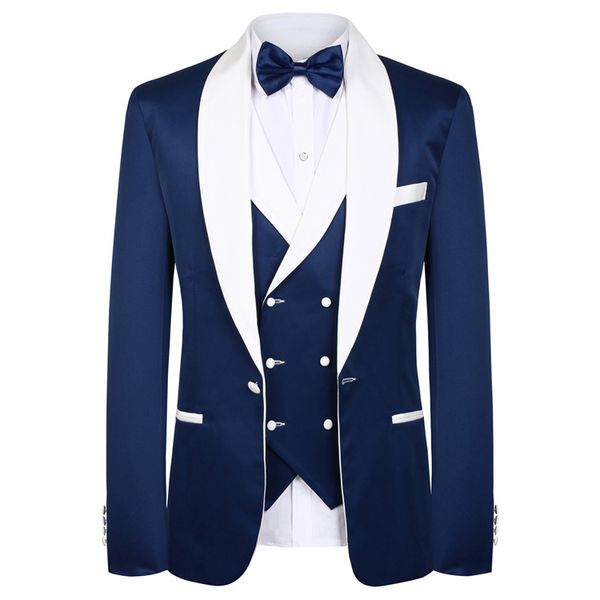 blue groom tuxedos shawl lapel groomsmen man suits mens wedding suits (jacket+pants+vest+tie, Black;gray
blue groom tuxedos shawl lapel groomsmen man suits mens wedding suits (jacket+pants+vest+tie, Black;gray