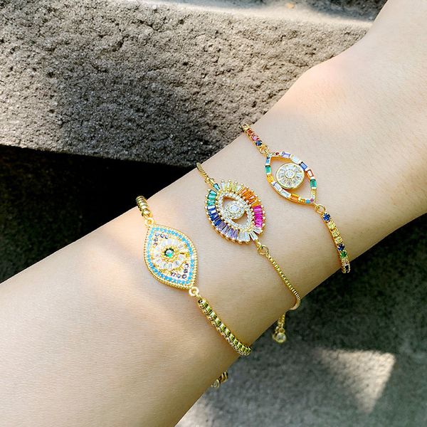 zhongvi crystal greek eye charm bracelets for women cz rainbow zirconia evil eye bracelet multicolor jewelry olho grego, Black
zhongvi crystal greek eye charm bracelets for women cz rainbow zirconia evil eye bracelet multicolor jewelry olho grego, Black