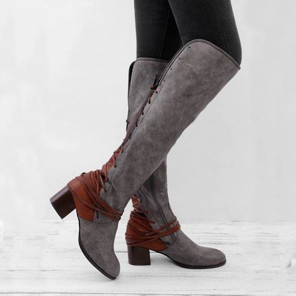 2019 brand women winter boots knee high boots lace-up motorcycle women autumn shoes genuine leather boot, Black
2019 brand women winter boots knee high boots lace-up motorcycle women autumn shoes genuine leather boot, Black