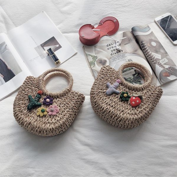 handmade half-round embroidered rattan woven straw bags bohemian beach tote bag braided handbag for garden lady handbags 2020
handmade half-round embroidered rattan woven straw bags bohemian beach tote bag braided handbag for garden lady handbags 2020