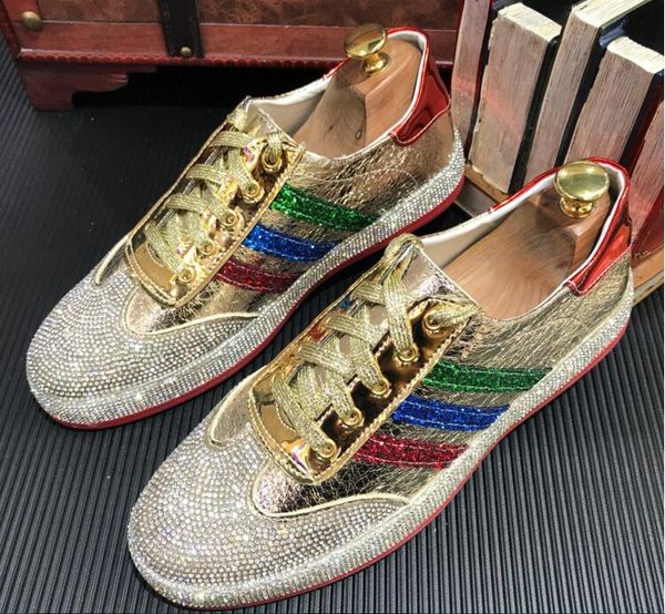 New style men's bright leather fashionable shoes water drill leather shoes night club youth trend men's shoe 39 44 G4.7
New style men's bright leather fashionable shoes water drill leather shoes night club youth trend men's shoe 39 44 G4.7