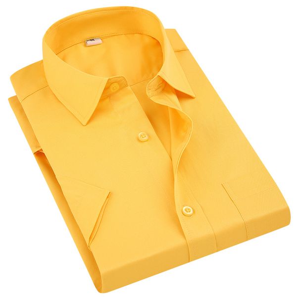 men's casual shirts e-baihui easy-care solid short sleeve men business formal shirt summer blouse h028, White;black
men's casual shirts e-baihui easy-care solid short sleeve men business formal shirt summer blouse h028, White;black