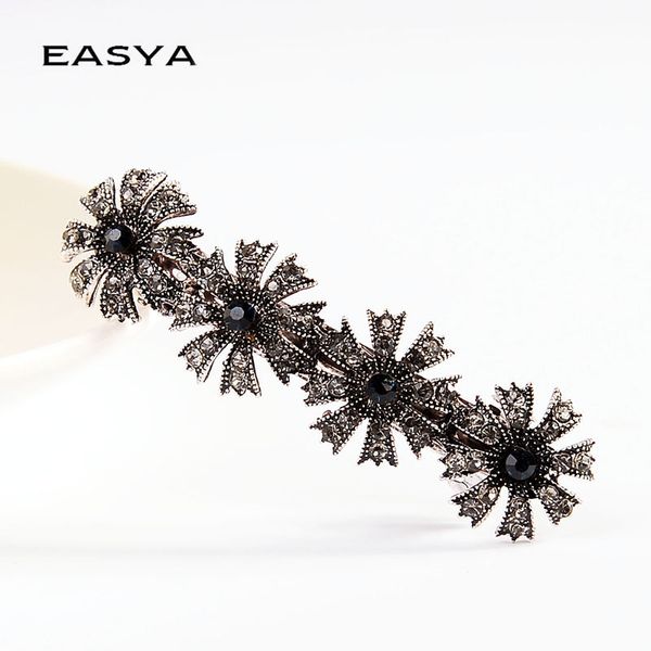 easya 2018 vintage metal sunflower hair barrettes hairwear rhinestone crystal hair pin clips for women accessories jewelry, Golden;white
easya 2018 vintage metal sunflower hair barrettes hairwear rhinestone crystal hair pin clips for women accessories jewelry, Golden;white