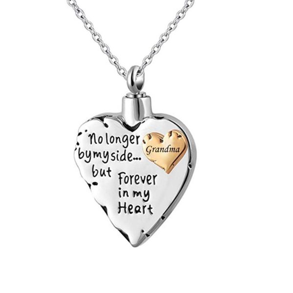 no longer by my side but forever in my heart mom mum grandma cremation ashes urn pendant necklace, Silver
no longer by my side but forever in my heart mom mum grandma cremation ashes urn pendant necklace, Silver