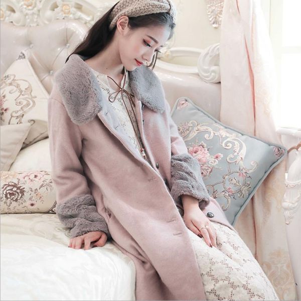 2018 winter fashion women's woolen coat loose mori girl cute parkas female long sleeve single breasted cotton overcoat l1547, Black
2018 winter fashion women's woolen coat loose mori girl cute parkas female long sleeve single breasted cotton overcoat l1547, Black