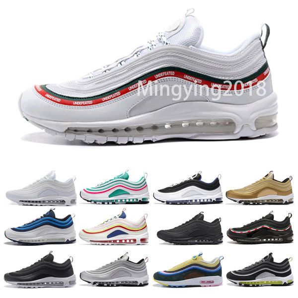 97 OG Mens Designer Running Shoes 2019 Women Undefeated Chaussures 20th Anniversary Black Metallic Gold Silver Bullet Sports Sneakers 36-45
97 OG Mens Designer Running Shoes 2019 Women Undefeated Chaussures 20th Anniversary Black Metallic Gold Silver Bullet Sports Sneakers 36-45