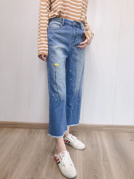 2019 autumn new arrival office lady jeans trousers pants women lady pyf19552aug5, Blue
2019 autumn new arrival office lady jeans trousers pants women lady pyf19552aug5, Blue