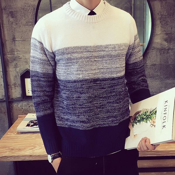 2019new autumn fashion brand casual sweater o-neck striped slim fit knitting mens sweaters and pullovers men pullover men 5xl, White;black
2019new autumn fashion brand casual sweater o-neck striped slim fit knitting mens sweaters and pullovers men pullover men 5xl, White;black