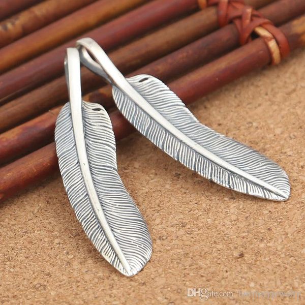 brand new 925 sterling silver necklace pendants hand-made japan designer jewelry feather necklace pendant no chain for men & women
brand new 925 sterling silver necklace pendants hand-made japan designer jewelry feather necklace pendant no chain for men & women