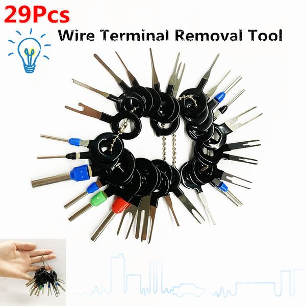 29/18pcs new car terminal removal electrical wiring crimp connector pin extractor kit automobiles terminal repair hand tools
29/18pcs new car terminal removal electrical wiring crimp connector pin extractor kit automobiles terminal repair hand tools
