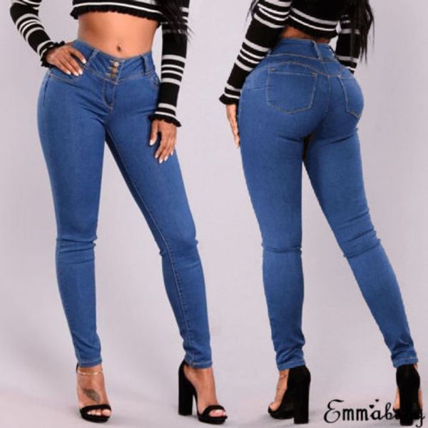 new fashion women blue denim pencil jeans skinny stretch lady casual denim slim pants high waist trousers plus size s-3xl
new fashion women blue denim pencil jeans skinny stretch lady casual denim slim pants high waist trousers plus size s-3xl
