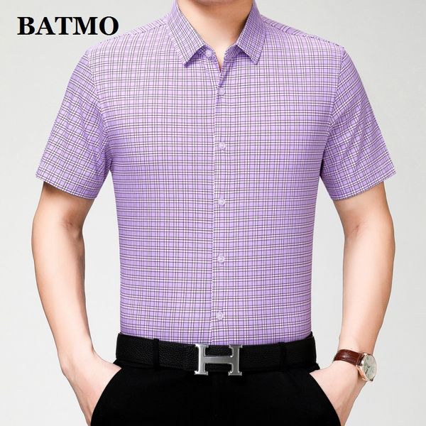batmo 2019 new arrival summer 100% cotton plaid smart casual shirts men,men's fashion shirts plus size g19019, White;black
batmo 2019 new arrival summer 100% cotton plaid smart casual shirts men,men's fashion shirts plus size g19019, White;black