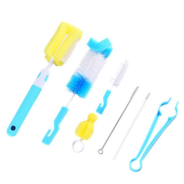 baby bottle brush 7pcs/set sponge cleaning tools straw brush nipple brush for feeding bottle cup
baby bottle brush 7pcs/set sponge cleaning tools straw brush nipple brush for feeding bottle cup