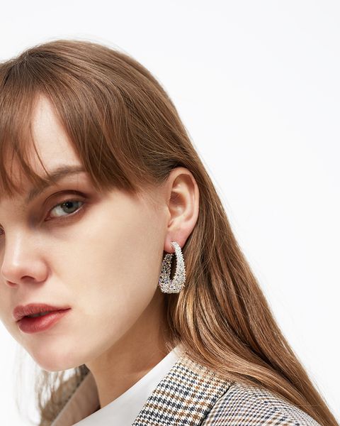 maxi bling bling popular ear jewelry accessories exquisite street shiny rhinestones with diamonds oval elegant ornate stud earrings, Silver
maxi bling bling popular ear jewelry accessories exquisite street shiny rhinestones with diamonds oval elegant ornate stud earrings, Silver