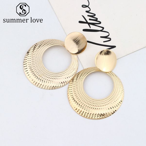 2019 new punk gold alloy big circle hoop earrings for women large bohemian hollow round dangle earrings weddings party jewelry gift, Silver
2019 new punk gold alloy big circle hoop earrings for women large bohemian hollow round dangle earrings weddings party jewelry gift, Silver