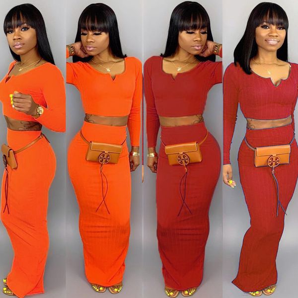 women summer knitted long sleeve crop split back long bodycon skirts two piece sets maxi dresses 2 colors, White
women summer knitted long sleeve crop split back long bodycon skirts two piece sets maxi dresses 2 colors, White