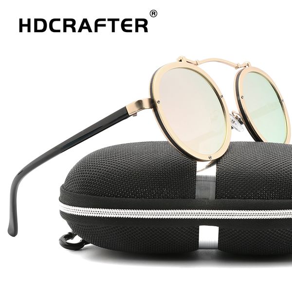 hdcrafter steampunk sunglasses men women round brand sunglasses fashion punk sun glasses for female uv400, White;black
hdcrafter steampunk sunglasses men women round brand sunglasses fashion punk sun glasses for female uv400, White;black