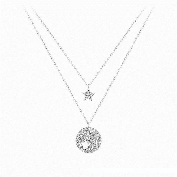 2019 new selling necklace for women charming elegant retro style classic stacking necklaceor, Silver
2019 new selling necklace for women charming elegant retro style classic stacking necklaceor, Silver
