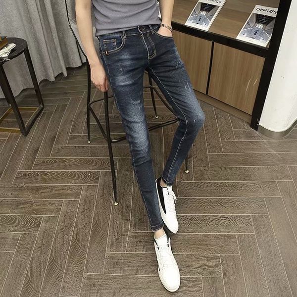 wholesale 2020 fashion gray contrast teenagers denim street cowboy youth men's young men's low waist skinny jeans men, Blue
wholesale 2020 fashion gray contrast teenagers denim street cowboy youth men's young men's low waist skinny jeans men, Blue