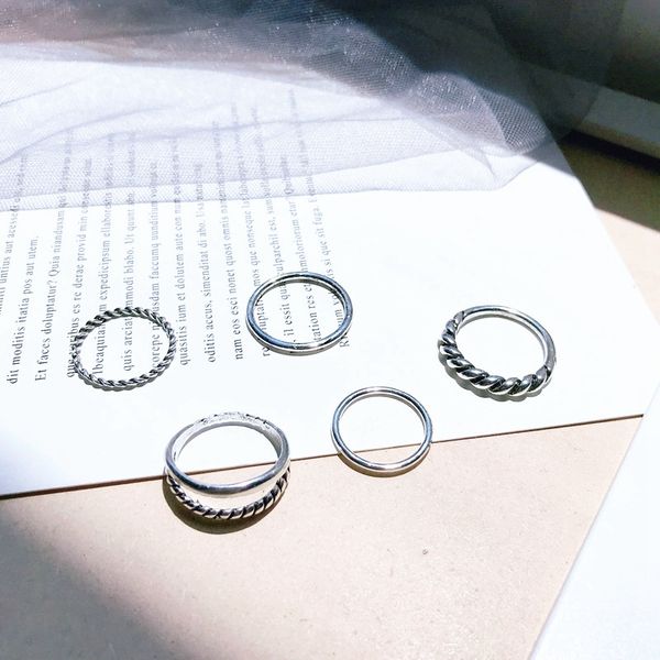 5pcs/set vintage jewelry rings for women beach finger joint ring fashion simple design rings for gifts personality gift, Golden;silver
5pcs/set vintage jewelry rings for women beach finger joint ring fashion simple design rings for gifts personality gift, Golden;silver