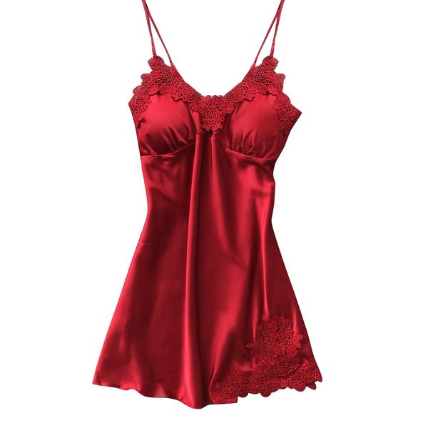 new arrival women lingerie v neck nightwear satin sleepwear mini teddy lace chemise with 2 cotton pads maternity camis, White
new arrival women lingerie v neck nightwear satin sleepwear mini teddy lace chemise with 2 cotton pads maternity camis, White