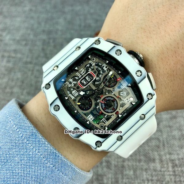 13 styles luxury rm11-03 big date ntpt white carbon miyota automatic mens watch skeleton dial rubber strap gents sports watches, Slivery;brown
13 styles luxury rm11-03 big date ntpt white carbon miyota automatic mens watch skeleton dial rubber strap gents sports watches, Slivery;brown