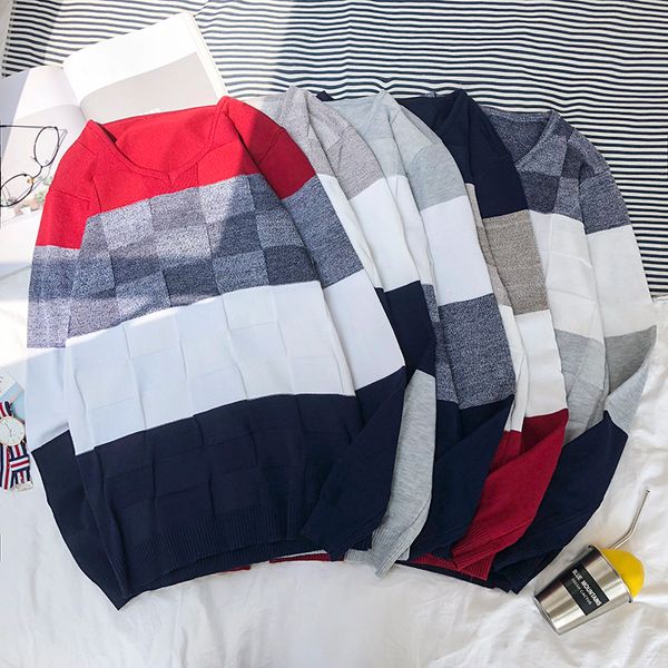 wipu 2018 new autumn fashion casual mens sweater o-neck slim fit knitting sweaters stripe plus size men's sweater, White;black
wipu 2018 new autumn fashion casual mens sweater o-neck slim fit knitting sweaters stripe plus size men's sweater, White;black
