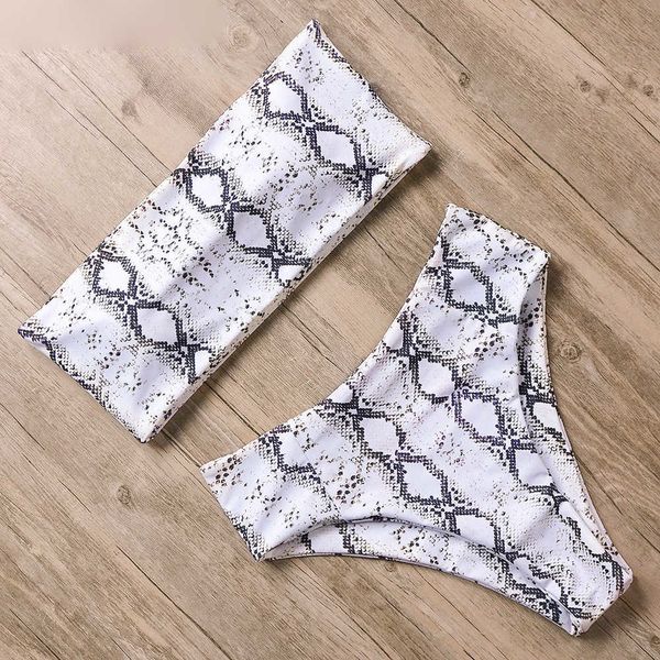 designer bikini high waist bikini set bandeau swimsuit snake print swimwear summer polyester bathing suit brazilian bikinis 2019, White;black
designer bikini high waist bikini set bandeau swimsuit snake print swimwear summer polyester bathing suit brazilian bikinis 2019, White;black