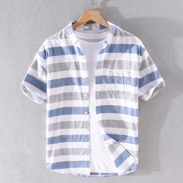 men's casual shirts 100% cotton stripe short sleeve shirt for men summer brand fashion mens comfortable male camisa, White;black
men's casual shirts 100% cotton stripe short sleeve shirt for men summer brand fashion mens comfortable male camisa, White;black