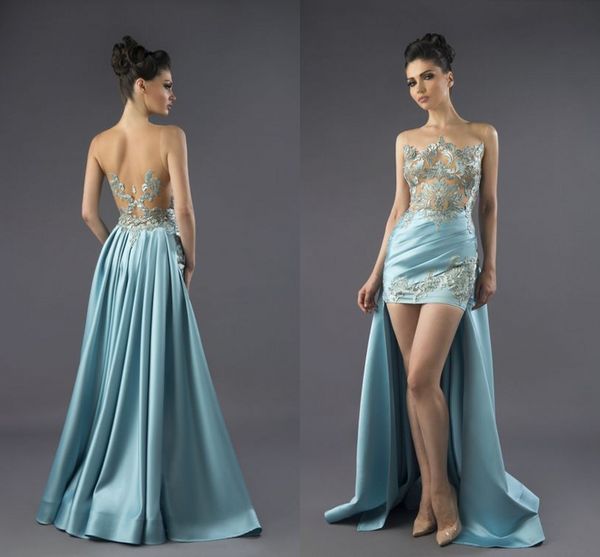 New Arrival Elegant Sexy Sky Blue Evening Gowns High Low Prom Gowns Sleeveless Short Party Dresses Plus Size abaya vestidos de fiesta
New Arrival Elegant Sexy Sky Blue Evening Gowns High Low Prom Gowns Sleeveless Short Party Dresses Plus Size abaya vestidos de fiesta