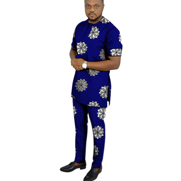African clothing men's print set short sleeve shirt with trouser Ankara fashion pant sets customize wedding male formal outfits
African clothing men's print set short sleeve shirt with trouser Ankara fashion pant sets customize wedding male formal outfits