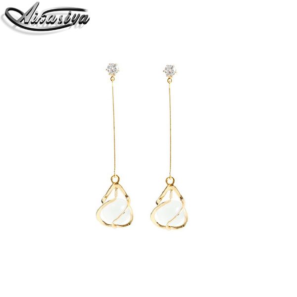 new fashion opal tassel earrings personality hollow earrings simple wild for women wedding jewelry statement, Silver
new fashion opal tassel earrings personality hollow earrings simple wild for women wedding jewelry statement, Silver