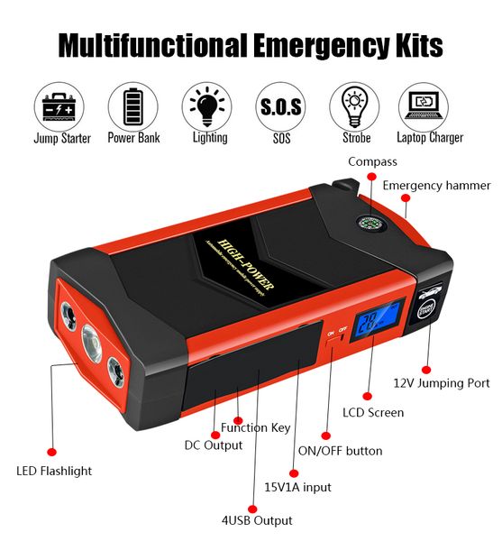multifunctional car jump starter 12v 600a power bank car charger power bank starting jx19-2
multifunctional car jump starter 12v 600a power bank car charger power bank starting jx19-2