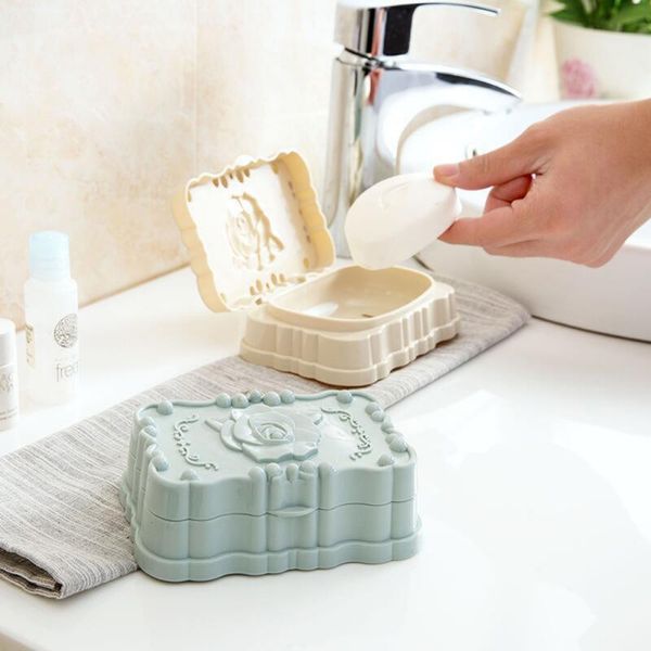 1pcs rose carved soap holder non slip soap box with cover creative toilet shower easy clean soap holder bathroom gadgets
1pcs rose carved soap holder non slip soap box with cover creative toilet shower easy clean soap holder bathroom gadgets