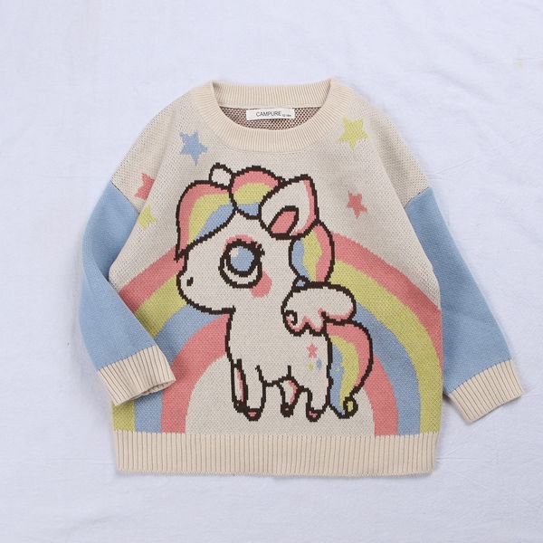 2019 ins children sweaters girls sweater boys sweaters 1-7 years children clothing, Blue
2019 ins children sweaters girls sweater boys sweaters 1-7 years children clothing, Blue