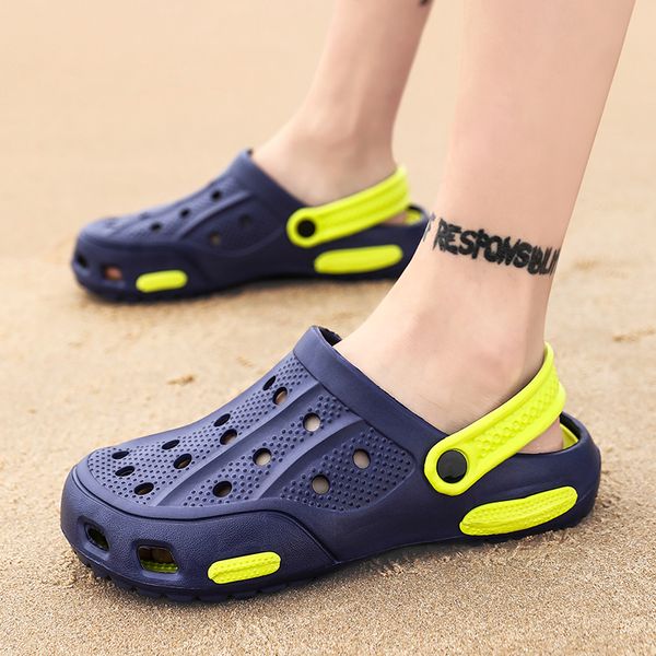 men summer beach sandals fashion casual garden flip flops water shoes aqua slipper outdoor jelly plastic outdoor sandals, Black
men summer beach sandals fashion casual garden flip flops water shoes aqua slipper outdoor jelly plastic outdoor sandals, Black