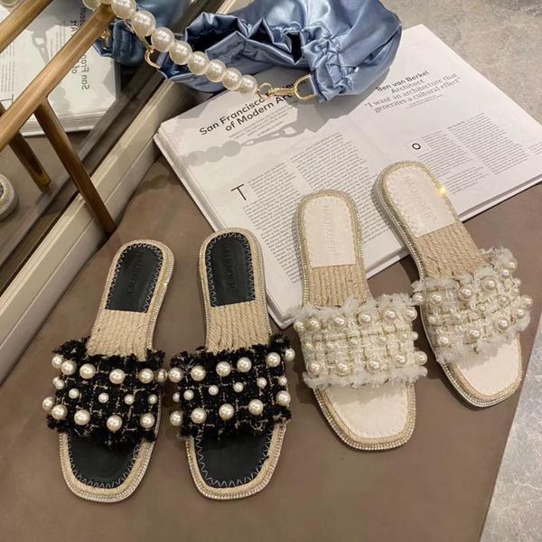 shoes women low string bead ladies' slippers transparent heel square toe soft flat slides pu basic rubber rome concise hoof, Black
shoes women low string bead ladies' slippers transparent heel square toe soft flat slides pu basic rubber rome concise hoof, Black
