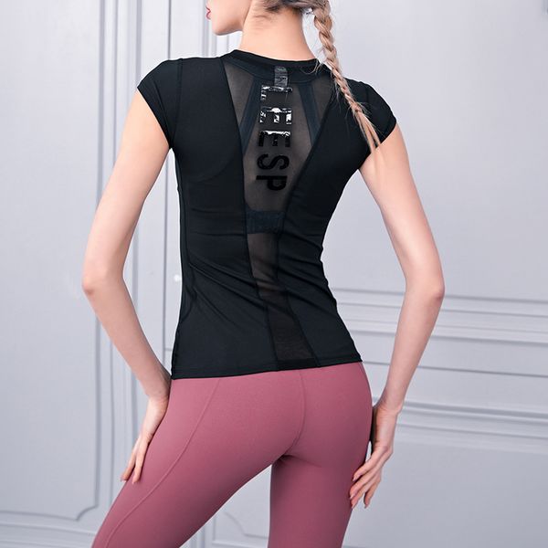 spring yoga short-sleeved new girls slim net yarn patchwork fitness fashion printed sports t-shirt, White;red
spring yoga short-sleeved new girls slim net yarn patchwork fitness fashion printed sports t-shirt, White;red