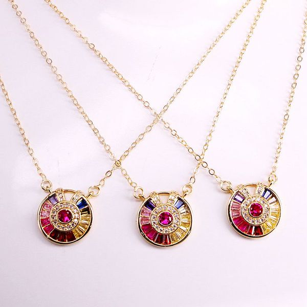 6pcs, fashion rainbow necklace multicolor round pendants charm gold color jewelry chain necklace for women birthday party gift, Silver
6pcs, fashion rainbow necklace multicolor round pendants charm gold color jewelry chain necklace for women birthday party gift, Silver