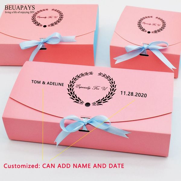 50pcs customized wedding candy box garland pink blue contrast gilded wedding cake box baby shower christmas party favors gift
50pcs customized wedding candy box garland pink blue contrast gilded wedding cake box baby shower christmas party favors gift