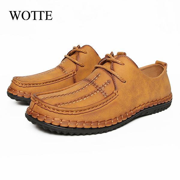 wotte men puleather shoes summer casual mens loafers lace up driving shoes man comfortable big size 38-48 zapatilla hombre, Black
wotte men puleather shoes summer casual mens loafers lace up driving shoes man comfortable big size 38-48 zapatilla hombre, Black