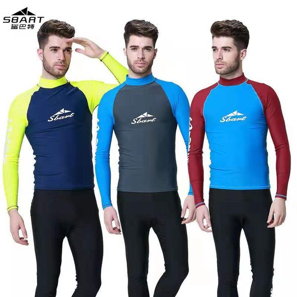 sbart men snorkeling windsurf rashguard wetsuit surf uv protection swim shirt diving long sleeve swimsuit for surfing
sbart men snorkeling windsurf rashguard wetsuit surf uv protection swim shirt diving long sleeve swimsuit for surfing