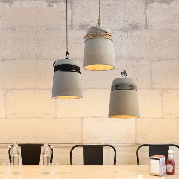 industrial wind cement pendant lights retro nostalgic creative personality cafe bar restaurant lamp single head lamps 110-240v
industrial wind cement pendant lights retro nostalgic creative personality cafe bar restaurant lamp single head lamps 110-240v